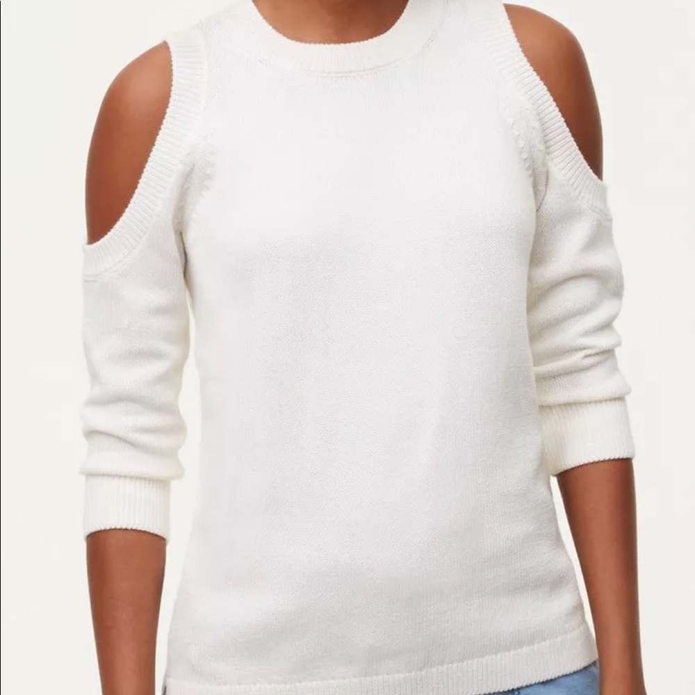 Loft cut out shoulder sweater XS